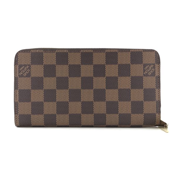 n41661 02 Louis Vuitton Damier Wallet Long Round Zipper Damier