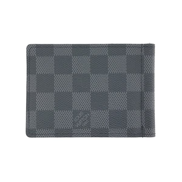 n61000 02 Louis Vuitton Damier Wallet Bi Fold Money Clip Billfold Portefeuille Pants Graphite