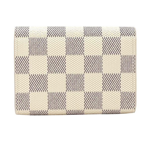 n61276 008 Louis Vuitton Damier Coin Case Portomone Rosalie Azur Rose Ballerine