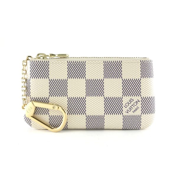 n62659 01 Louis Vuitton Damier Azur Leather Coin Case