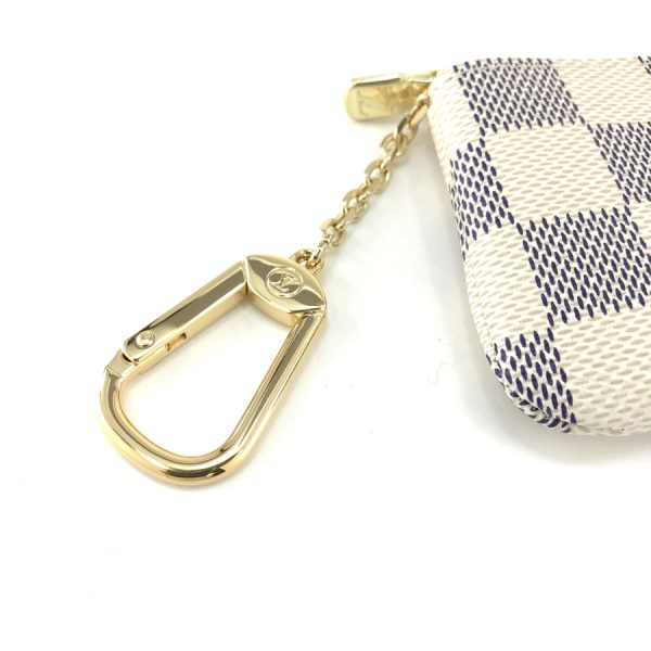 n62659 05 Louis Vuitton Damier Azur Leather Coin Case