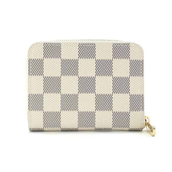 n63069 02 Louis Vuitton Damier Azur Leather Coin Case