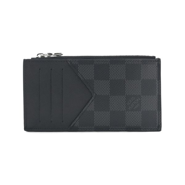 n64038 01 Louis Vuitton Damier Coin Case Card Case Coin Purse Graphite