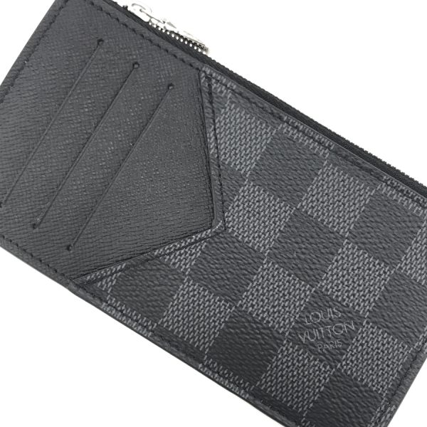 n64038 05 Louis Vuitton Damier Coin Case Card Case Coin Purse Graphite