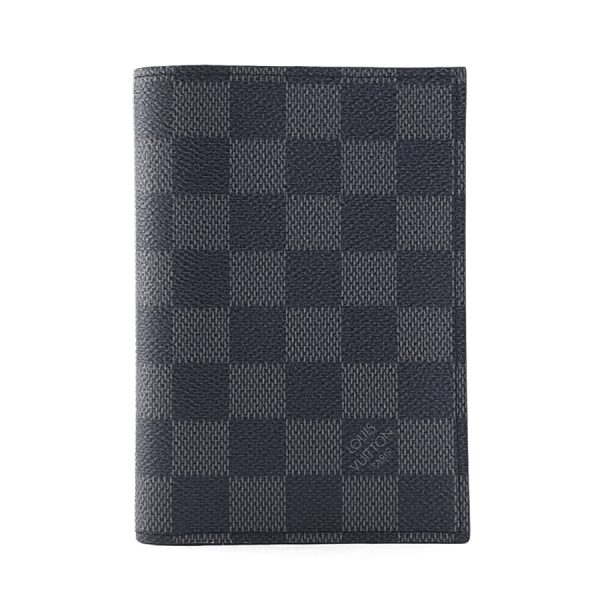 n64411 01 Louis Vuitton Damier Passport Case Passport Cover Couverture Graphite