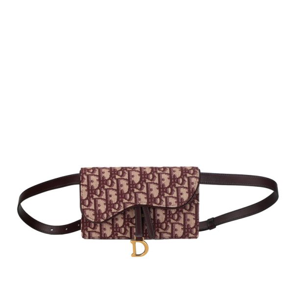 ndp692k09w1m8z86 1 Dior Trotter Saddle Waist Bag Bordeaux