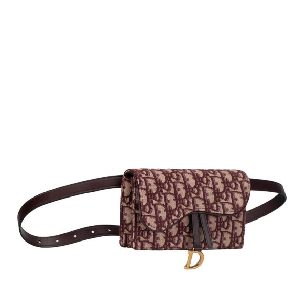 ndp692k09w1m8z86 2 Dior Trotter Saddle Waist Bag Bordeaux