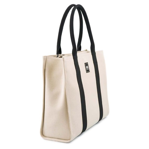 nhj621826ctwlgl 2 Balenciaga Trade Canvas Tote L Tote Bag White