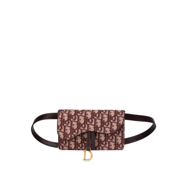 nkvcxge5qvusr9xu 1 Dior Trotter Saddle Waist Bag Bordeaux