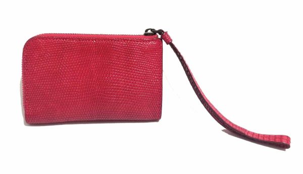 o1055491570 Bottega Veneta Coin Case Leather Red