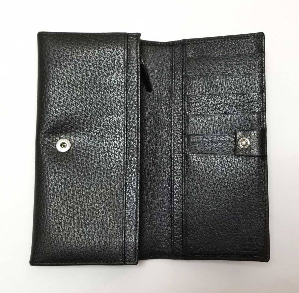 o382049551 3 Gucci Gg Bifold Long Wallet Canvas Black