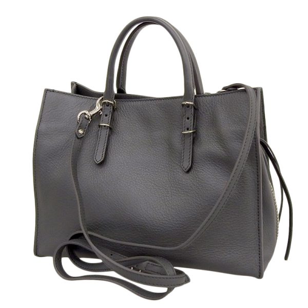 ob1366 2 Balenciaga Paper Mini Leather Handbag Gray