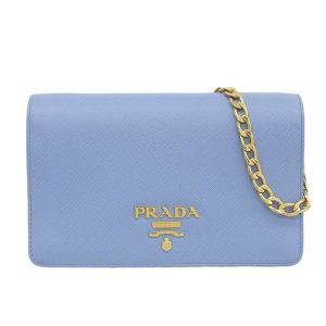 ob1368 1 Prada Shoulder Bag Nylon Leather Black