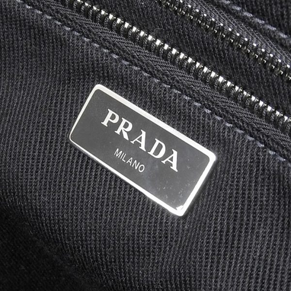 ob1472 7 Prada Canvas Black Big Tote Bag