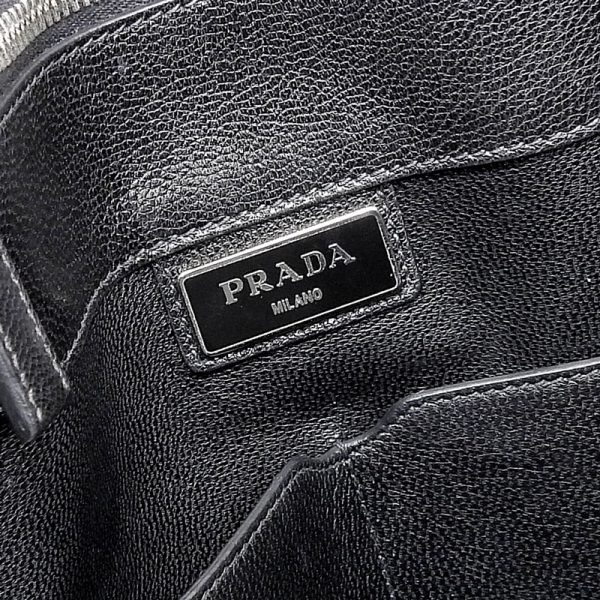 ob1639 7 Prada Tote Bag Saffiano Leather Navy