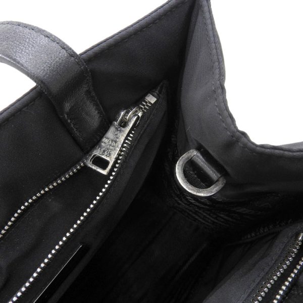 ob1672 5 Prada Padded Bag Nylon Leather Black