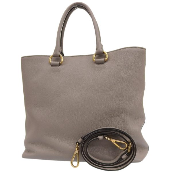 ob1694 2 Prada Shoulder Bag Leather Gray