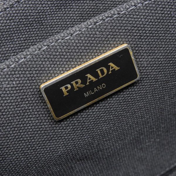 ob1761 6 Prada Kanapa Bag Shoulder Bag Canvas Black