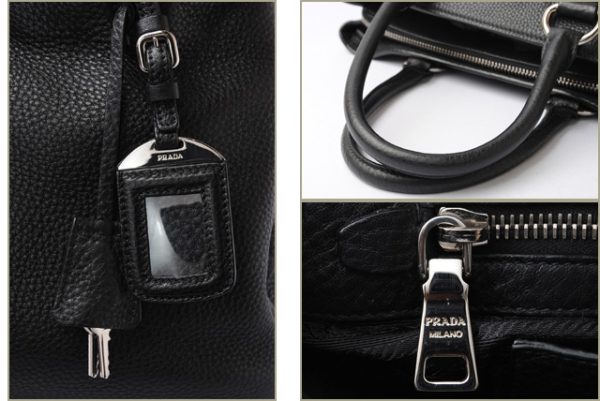 p 17 079 4 Prada Tote Shoulder Bag 2way Black