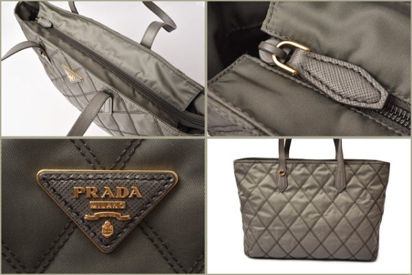 p 18 180 5 Prada Shoulder Tote Bag Gray