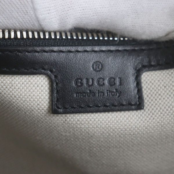 p09 st31222 11 Gucci GG Embossed Leather Briefcase Business Bag Black