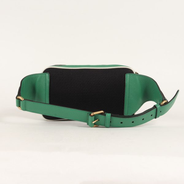 p13120448 c Gucci X Adidas Trefoil Logo Body Bag Nylon Green