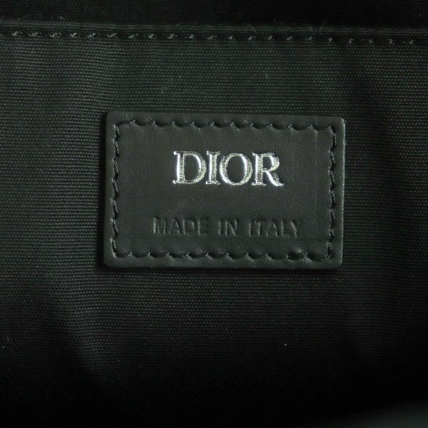 p15 st30807 12 Dior CD Diamond briefcase Leather business bag Black