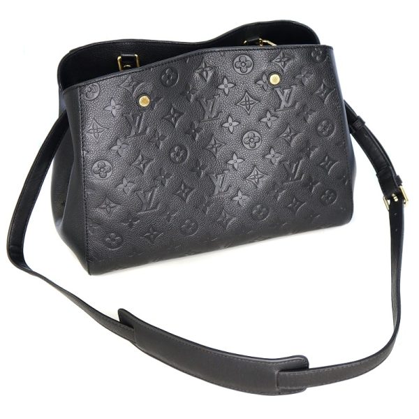 p22 70 6 Louis Vuitton Montaigne MM Shoulder Bag Black