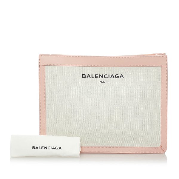 pjz47ljj6lgn53bo 10 Balenciaga Canvas Clutch Bag Ivory