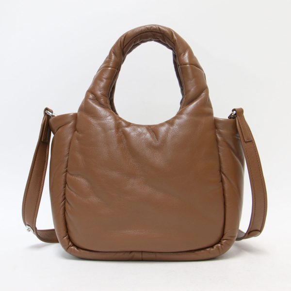 pr14032031 4 PRADA Shoulder Handbag Leather Brown