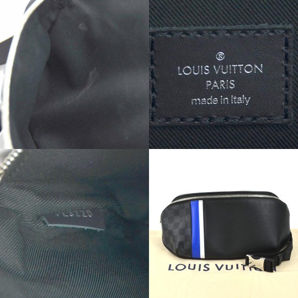 r10001a 13 c Louis Vuitton Damier Graphite Epi Bum Bag Noir