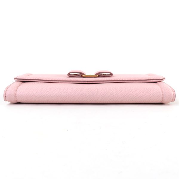 r9408f 2 Salvatore Ferragamo Long Wallet Leather Pink