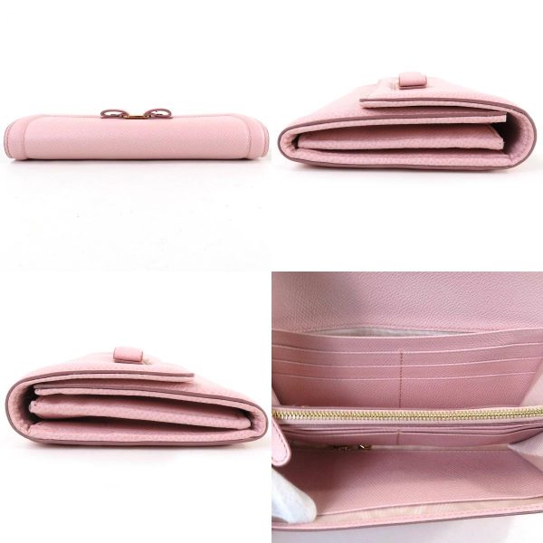 r9408f 3 c Salvatore Ferragamo Long Wallet Leather Pink