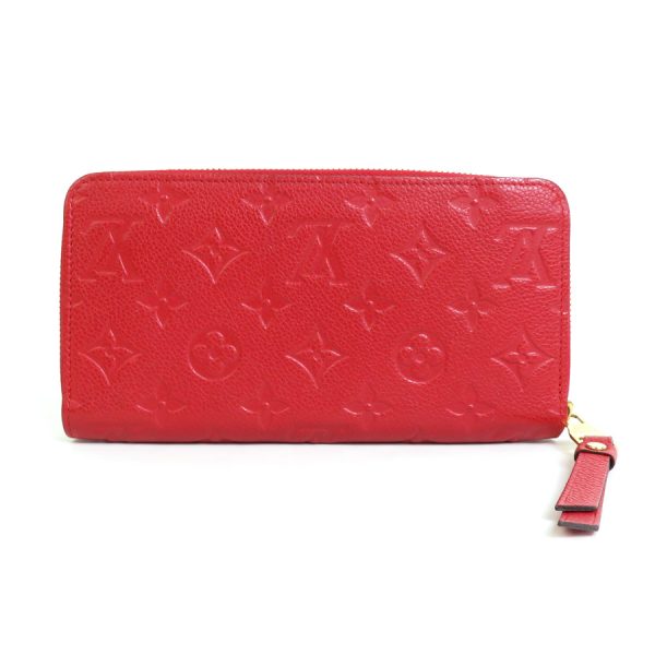 r9781f 1 Louis Vuitton Monogram Emprente Zippy Wallet Scarlet