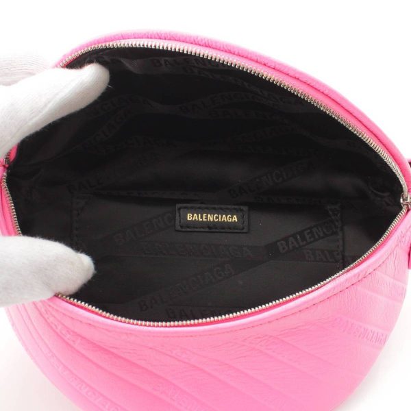 re bal sh w 00091 5 Balenciaga Souvenir Leather Body Bag XXS Pink