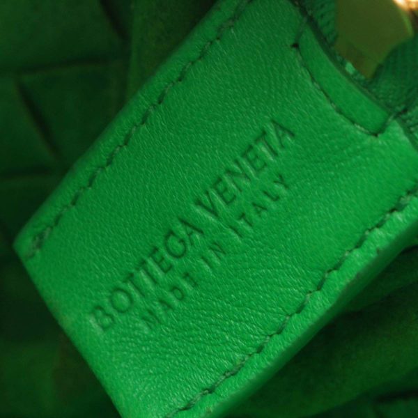 re bot ha w 00055 6 Bottega Veneta Intrecciato Small Loop Shoulder Bag Green