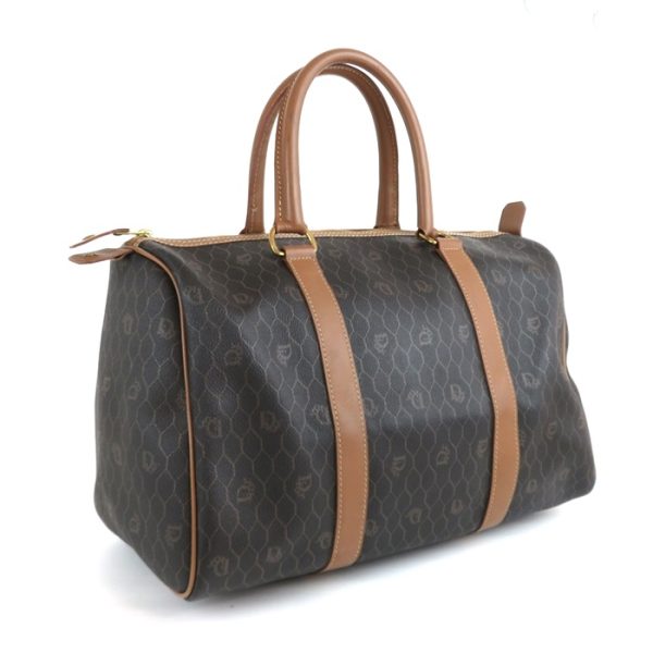 rk9893 2 Christian Dior Monogram Trotter Boston Bag Brown