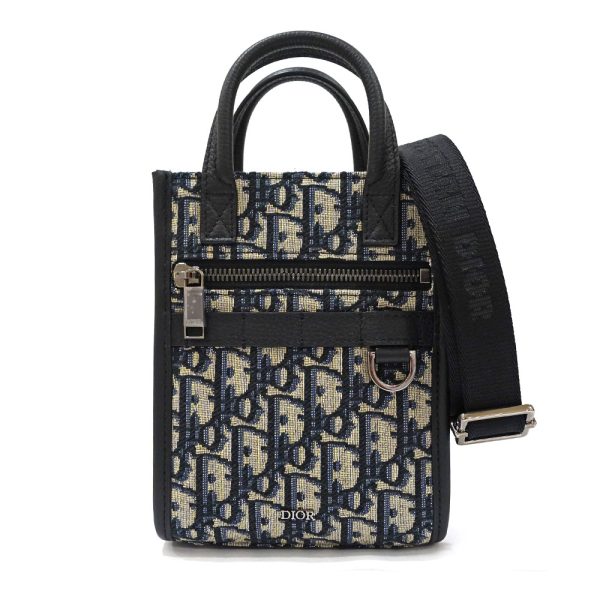 s2401 05 509566tn Dior Safari North South Mini Tote Bag Black