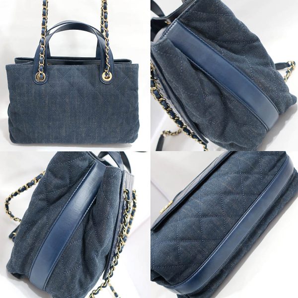 s2401 06 500360ik 02 Chanel Matelasse Denim Shoulder Bag Blue