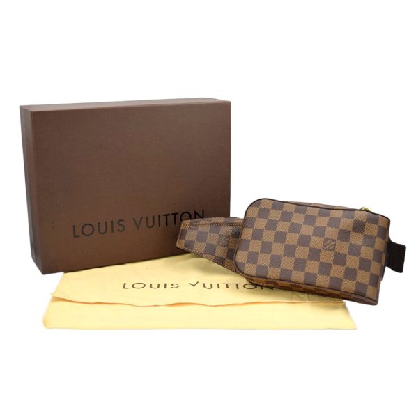 s341104 03 05 Louis Vuitton Jeronimos Damier Waist Pouch Belt bag Brown