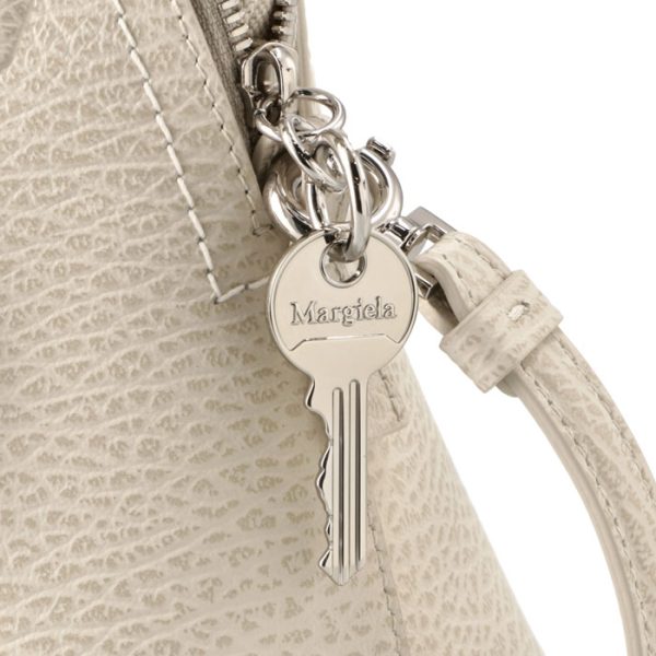 s56wg0082h9368 7 Maison Margiela Shoulder Bag Mini Leather Greige