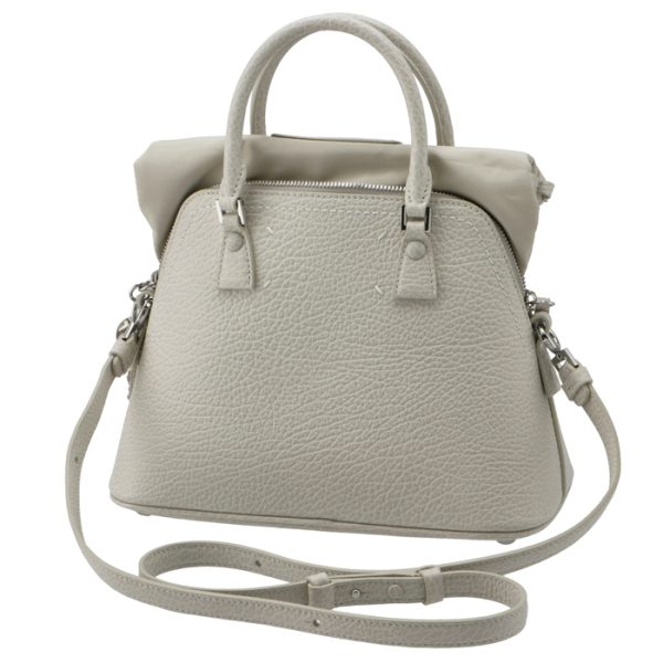 s56wg0082t2003 2 Maison Margiela Mini Shoulder Bag Calfskin Ivory