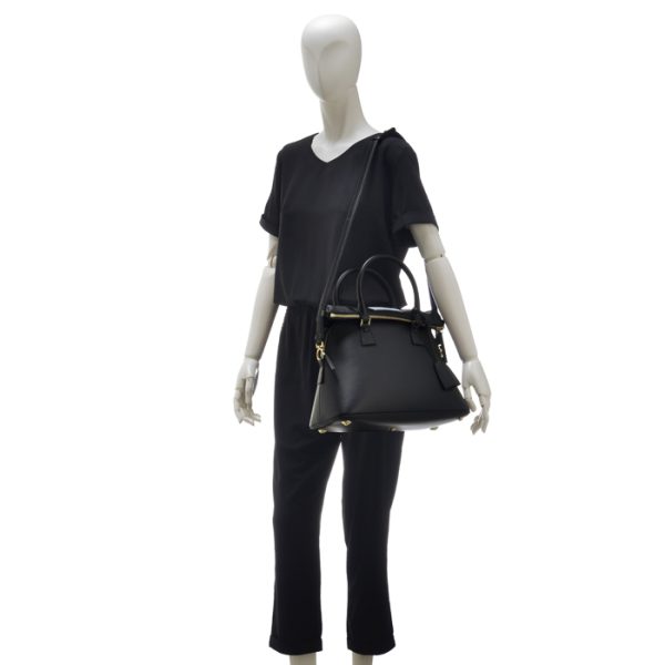 s56wg0093pt8013 9 Maison Margiela Medium Shoulder Handbag Black