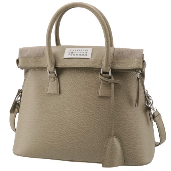 s56wg0093t7002 1 Maison Margiela Medium Grained Shoulder Bag Beige