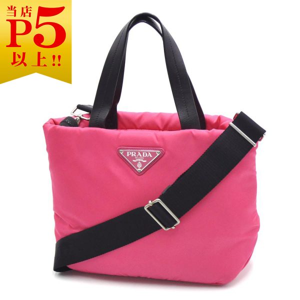 t yjp06312 1 p5 Prada Tessuto 2way Handbag Shoulder Pink Black