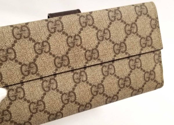 t1042983618 4 Gucci Long Wallet Gg Plus Pvc Brown