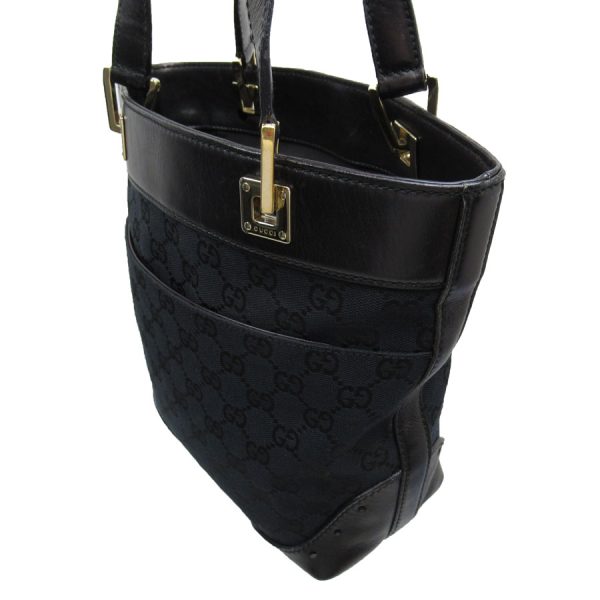 t18941a 1 Gucci Shoulder Bag GG Pattern GG Canvas Black Unisex