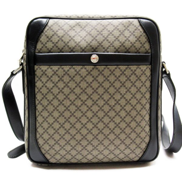 t19023a Gucci Leather Crossbody Shoulder Bag Brown