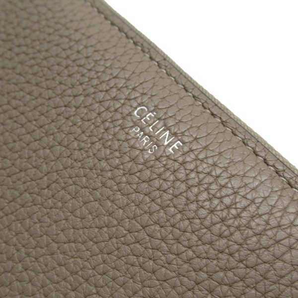 t19030a 3 Celine Leather Long Wallet Greige