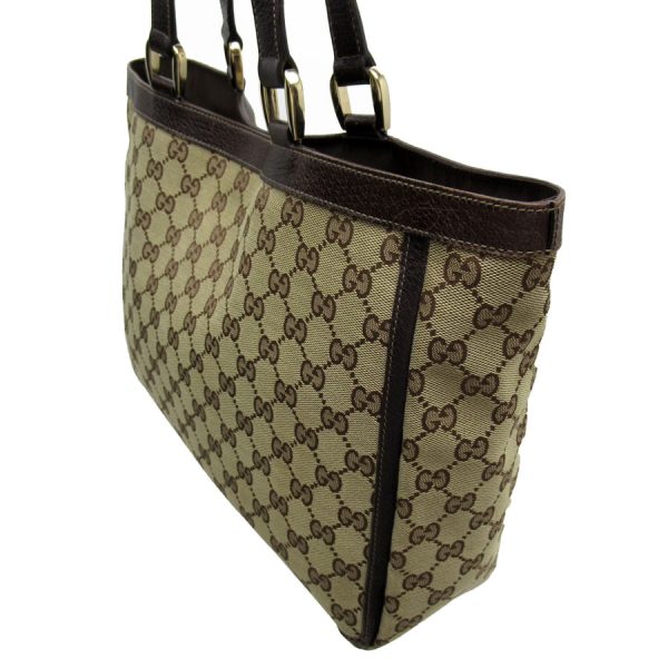 t19152a 1 Gucci GG Canvas Shoulder Bag Brown